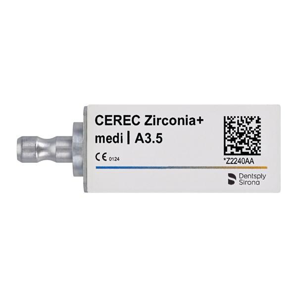 CEREC Zirconia+ Milling Blocks Translucent Medi A3.5 For CEREC 3/Bx