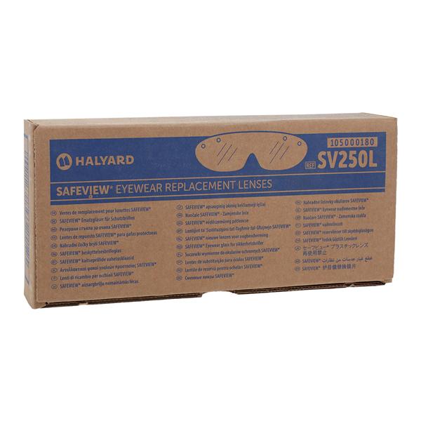 Eyewear Lens SafeView Clear Disposable 10x25/Ca