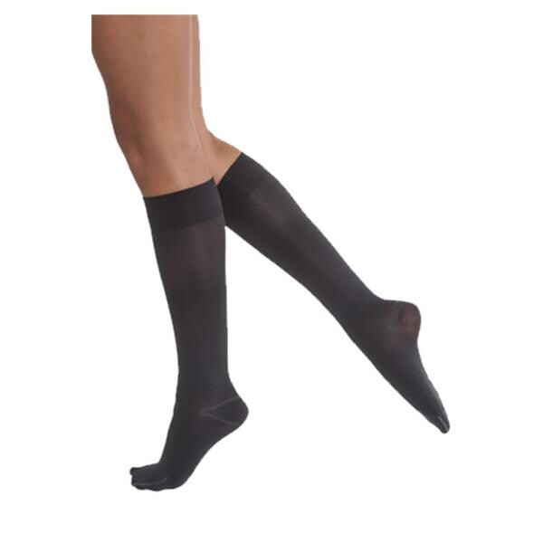 Opaque Compression Stocking Knee High Closed Toe Medium Classic B...