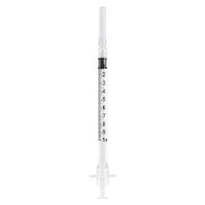 Syringe/Needle TB InviroSnap 1cc 25gx5/8" Safety Fixed Needle 100/Bx, 10 BX/CA