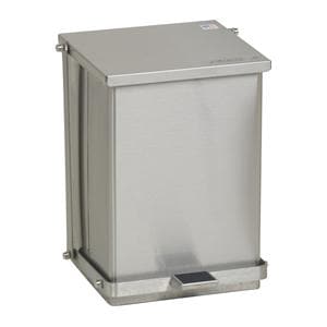 Trash Can Small Full-Width Hinge Lid Self-Closing w/ Biohazard/In...