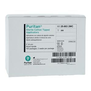 Calgiswab Applicator White Cotton Tip For General Use White Cotto...