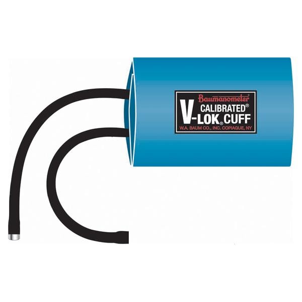 Calibrated V-Lok Blood Pressure Cuff & Inflation Bag Gray Latex E...