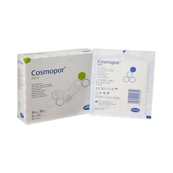 Cosmopor Cotton Contact Layer Dressing 4x4" Sterile Polyacrylic A...