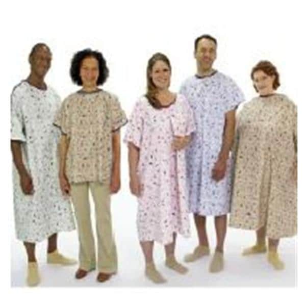 Monet Patient Gown Adult Unisex Founders Print 55% Cotton / 45% P...