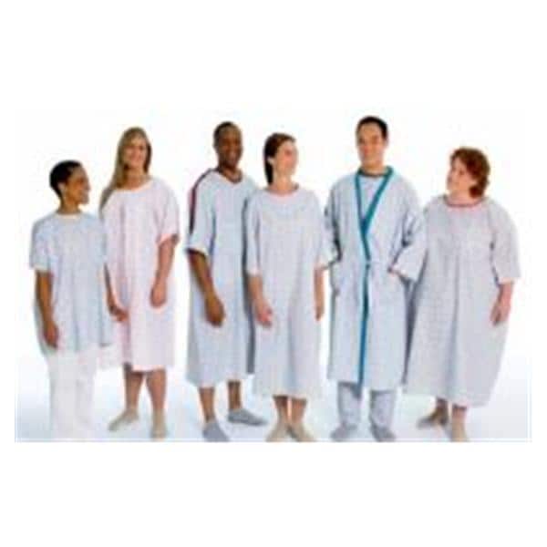Patient Gown Adult Unisex Clearwater 55% Cotton / 45% Polyester 1...