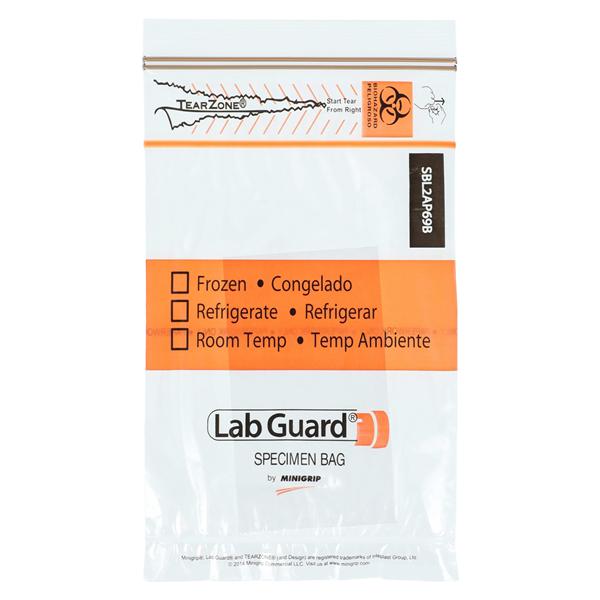 Specimen Bag 6x9 Double Zip Closure With Absorb Pad 50/Package, 2...