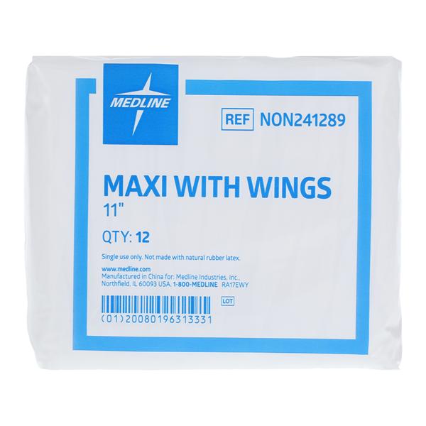 Sanitary Pad 11" Maximum White Disposable 288/Ca