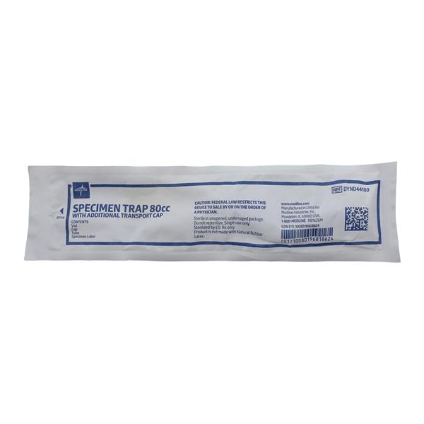 Mucus Specimen Trap 80mL Plastic With Tubing/ID Label Graduated S...