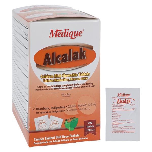Alcalak Antacid Tablets 420mg Spearmint 100X2/Box
