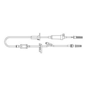 IV Administration Set Needleless Smartsite Injection Site 20 Drop...