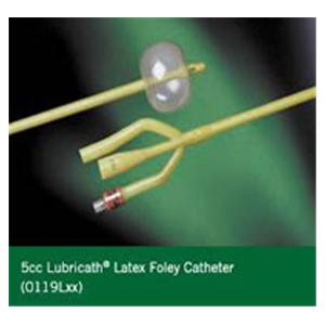 Lubricath 3-Way Foley Catheter Medium Round Tip Silicone 22Fr 30cc