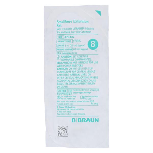 IV Extension Set Needleless Priming volume 0.5mL 8" Spin-Lock Mal...