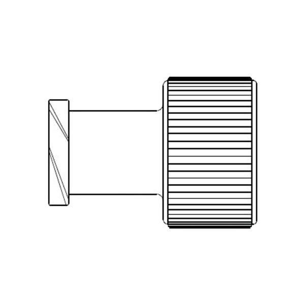Dead-End Cap Recessed Luer On Male Side 100/Ca