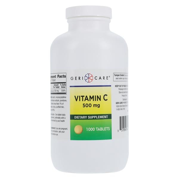 Vitamin C Adult Supplement Tablets 500mg 1000/Bottle