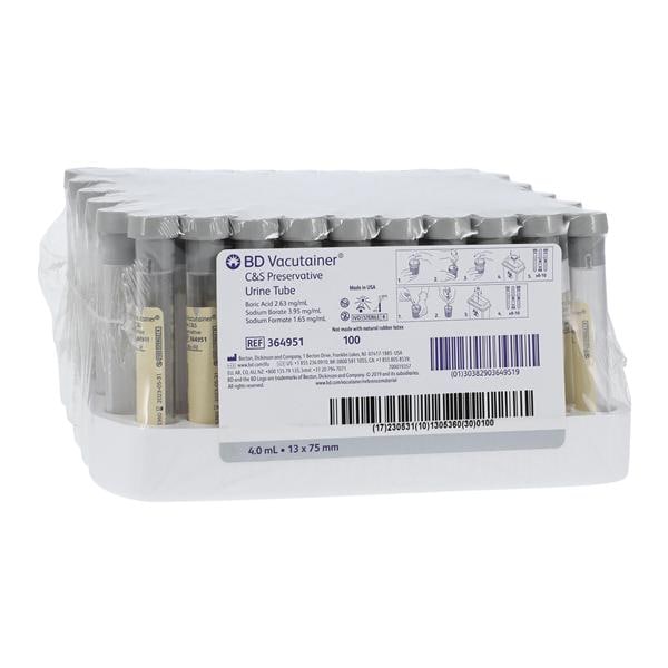 Vacutainer Urine Collection Tube 4mL Plastic Sterile Conventional...