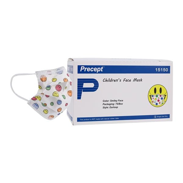 Precept Procedure Mask Not ASTM Rated Smiley Face Disposable Not...