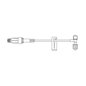 IV Extension Set Needleless T-Port Priming Volume 0.66mL 5-1/2" S...