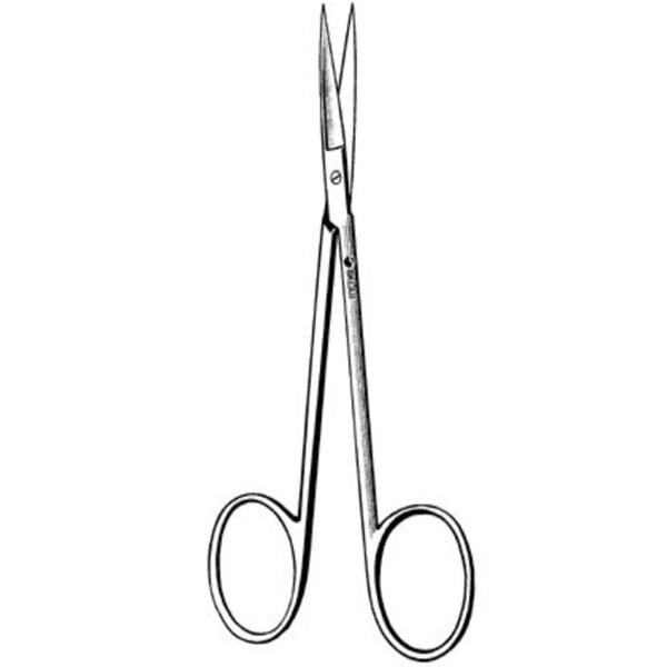 Iris Scissors Straight 3-1/2" Stainless Steel Non-Sterile Reusabl...