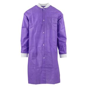 SafeWear High Performance Protective Lab Coat SMS Fabric Small Plum Purple 12/Bg