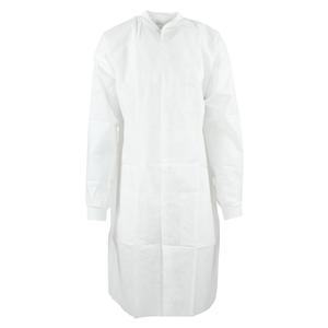 SafeWear High Performance Protective Lab Coat SMS Fbrc X-Large White Frost 12/Bg