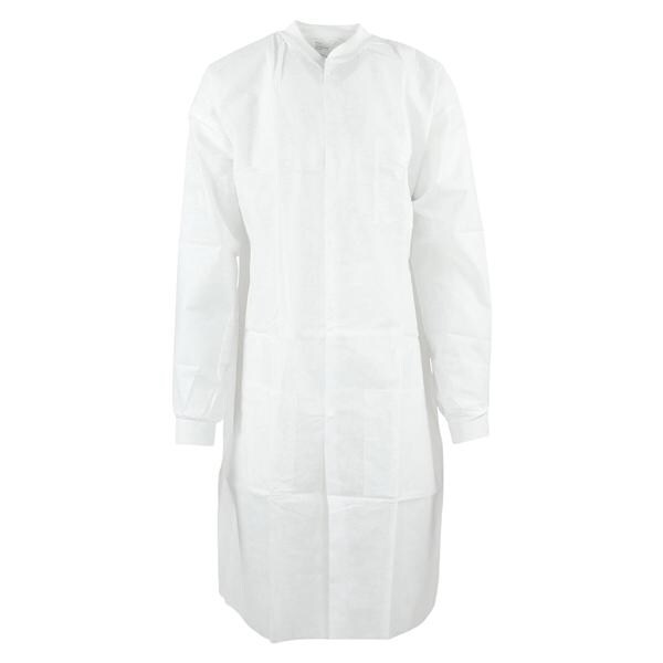 SafeWear High Performance Protective Lab Coat SMS Fbrc X-Large White Frost 12/Bg