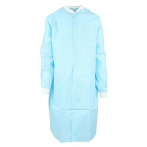 SafeWear High Performance Protective Lab Coat SMS Fabric Large Soft Blue 12/Bg