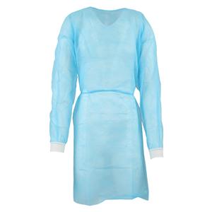 SafeWear Isolation Gown Size Blue 12/Bag, 5 BG/CA