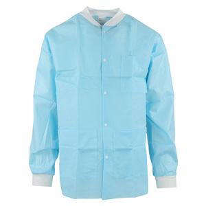 SafeWear Hipster Protective Lab Jacket SMS PP Fbrc X-Large Soft Blue 12/Bg