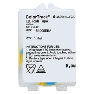 Instrument ID Tape Yellow 1/4x300" Autoclavable Disposable EA