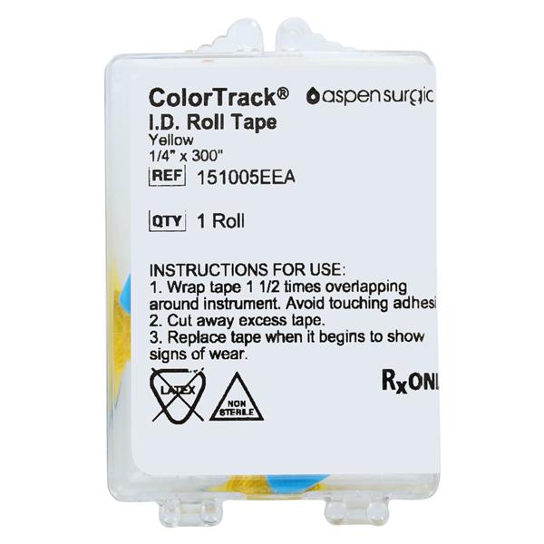 Instrument ID Tape Yellow 1/4x300" Autoclavable Disposable EA