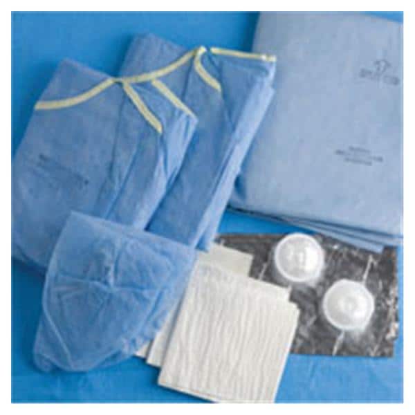 Pack Drape With Drape Split Sheet 55x75" Standard Disposable 4/Ca...