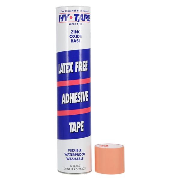 Hy-Tape Tape Zinc Oxide/Plastic 2"x5yd Pink Non-Sterile 6/Tube