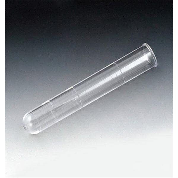 Test Tube Polystyrene 12mL 16x100mm No Closure Round Bottom Non-S...