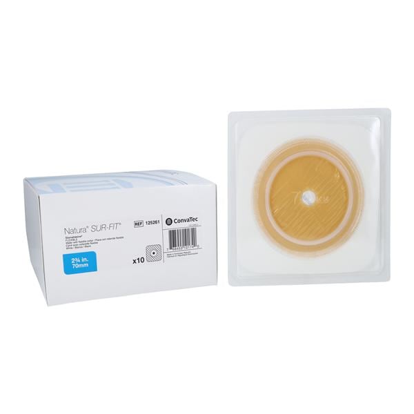 SUR-FIT Natura Stomahesive 2-Piece 5x5" Skin Barrier White Cut-To...