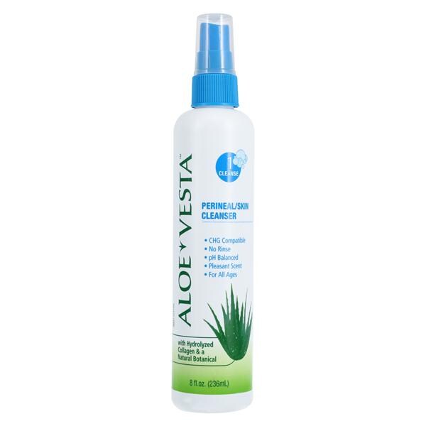 Aloe Vesta Perineal/Skin Cleanser 8oz Lemon Fresh 48/Ca