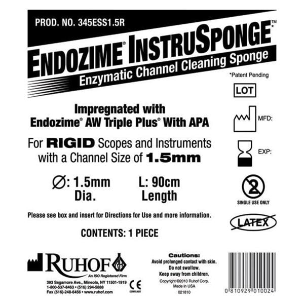 Endozime Instrusponge Enzymatic Sponge 1.5 mm 100/Case
