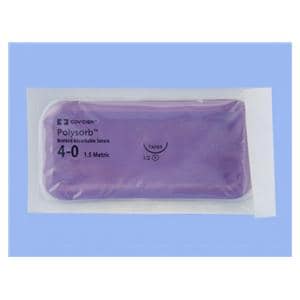 Polysorb Suture Polyester Braid 4-0 30" Absorbable V-20 Taper Poi...