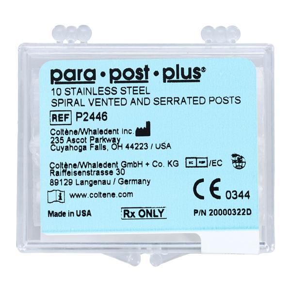 ParaPost Plus Posts Stainless Steel Size 0.06 in Black 10/Vl