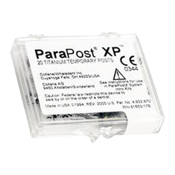 ParaPost XP Temporary Posts Titanium Refill 6 0.06 in Black Pk