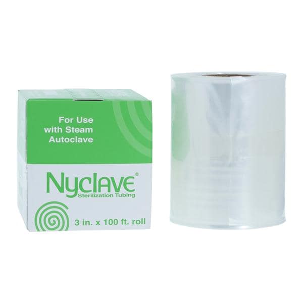 Nyclave Sterilization Tubing 100 Feet x 3 in Clear Sterile 100'/R...