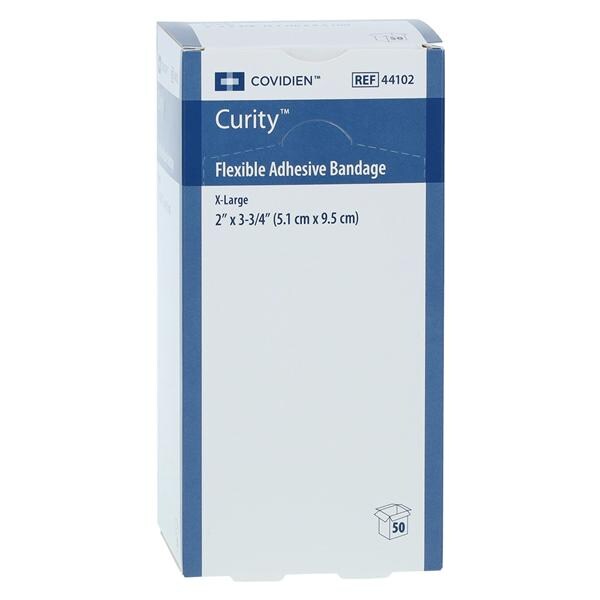 Curity Adhesive Bandage Fabric 2x3.75" Tan Sterile 50/Bx