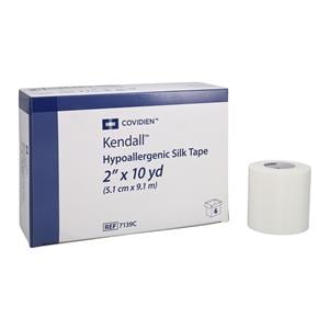 Kendall Medical Tape Silk Cloth 2"x10yd White Non-Sterile 6/Bx