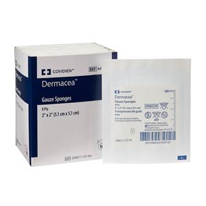 Dermacea 100% Cotton Gauze Sponge 2x2" 8 Ply Sterile LF