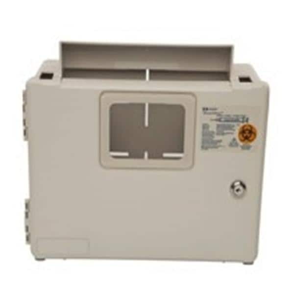 SharpSafety Sharps Enclosure Bge 5.5x13x11.75" Plstc f/ 2/5q InRm Shrp Cntnrs Ea
