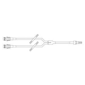 IV Catheter Extension Set 2 Interlink Y-Injection Sites Priming V...