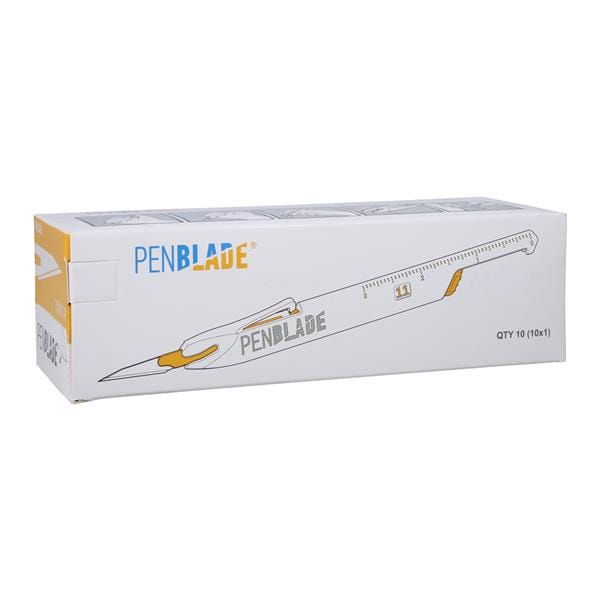 Penblade Disp Safety Retractor Scalpel Blade #11P Stainless Steel/Plastic Strl, 10 BX/CA