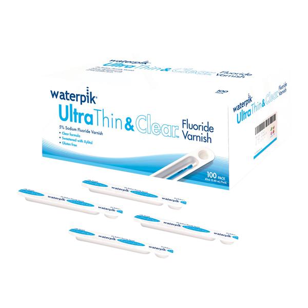Waterpik(r) Ultra Thin&Clear Fluoride Dspnsr Bx 5% Sodium Fluoride Mel Clr 30/Pk