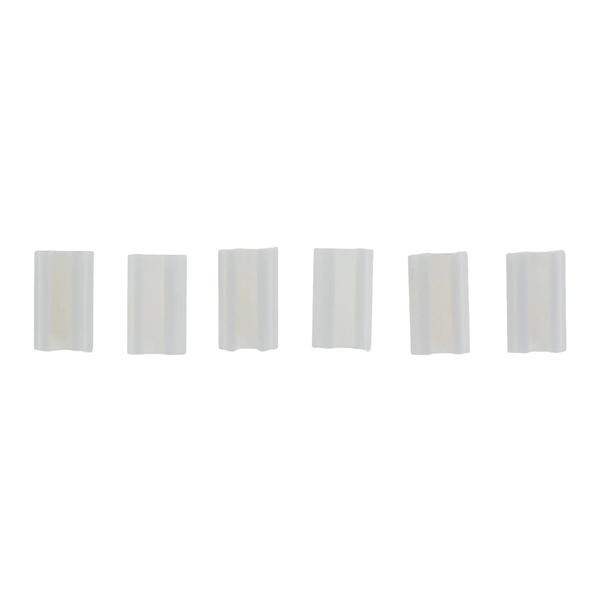 Ceka Preci-Horix Plastic Clips White 6/Pk