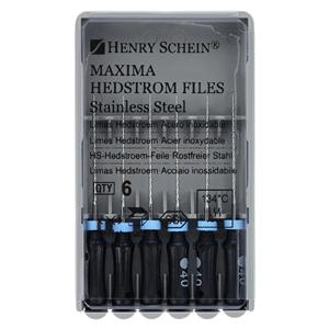 Maxima Hand Hedstrom Files 21 mm Size 40 Stainless Steel Black 6/Bx